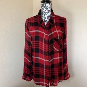 Rue 21 Red Plaid Flannel